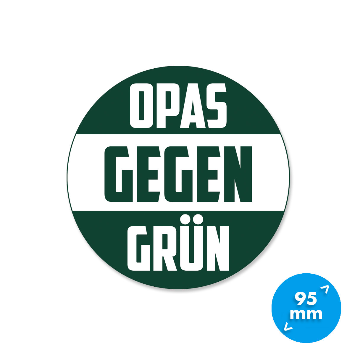 Aufkleber "Opas gegen Grün"