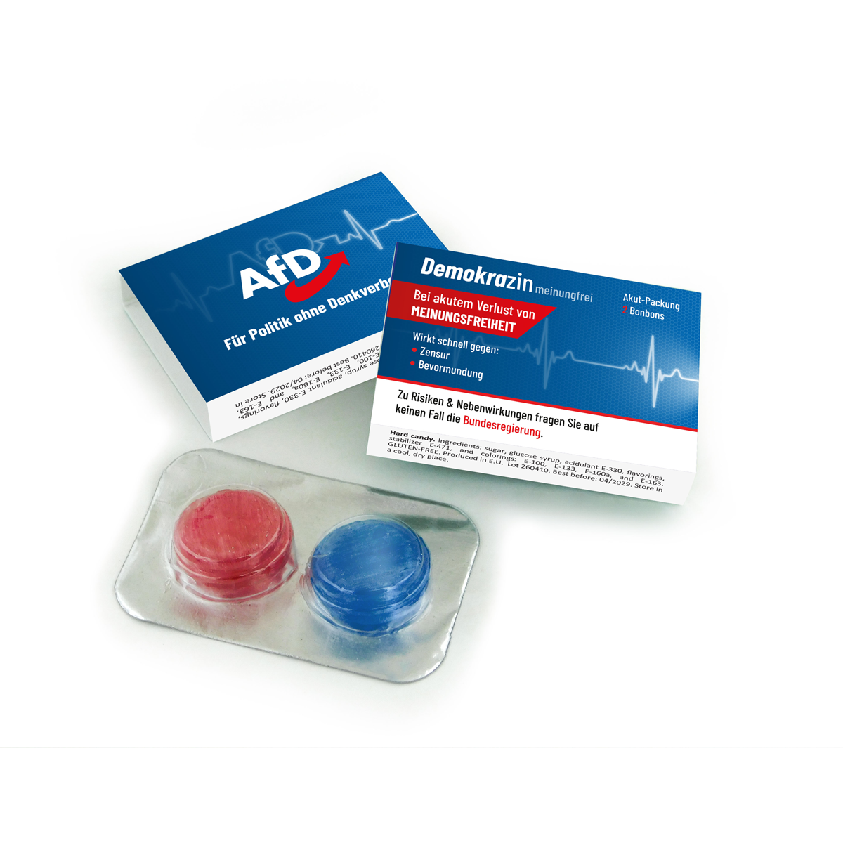 Bonbons "DEMOKRAZIN meinungfrei"