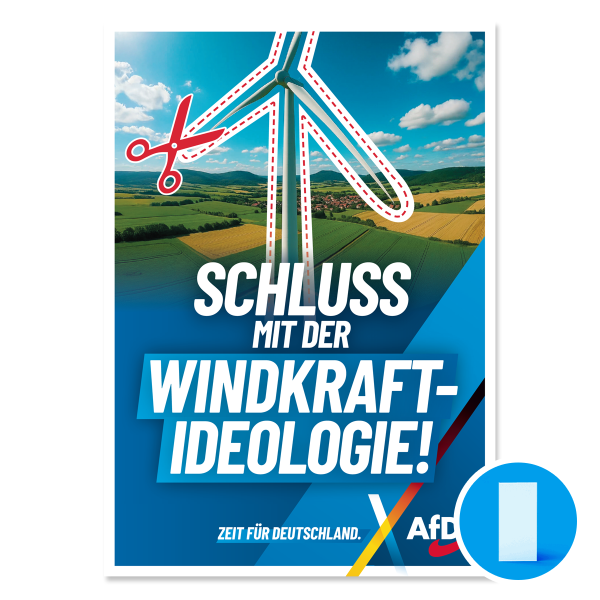 Flyer "Windkraft-Ideologie" 2025