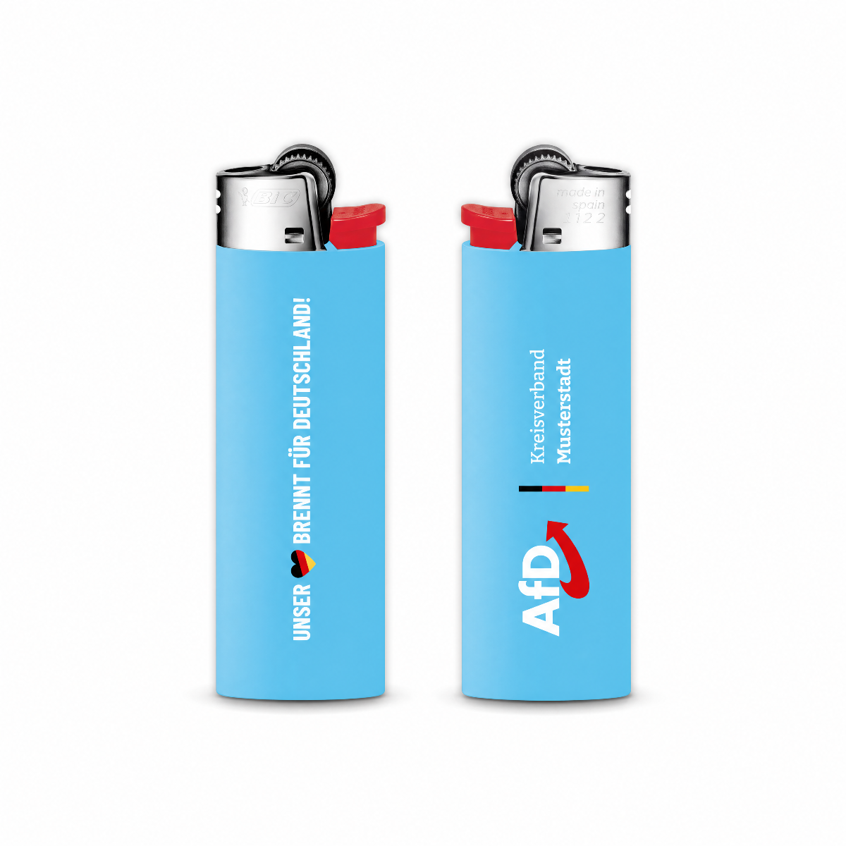 Feuerzeug BIC groß hellblau