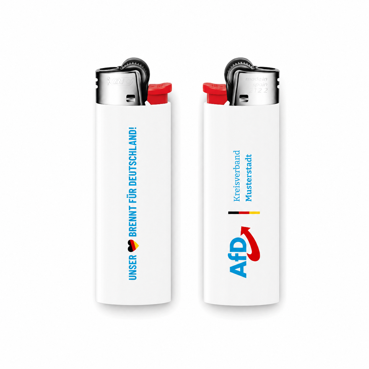 Feuerzeug BIC groß weiß