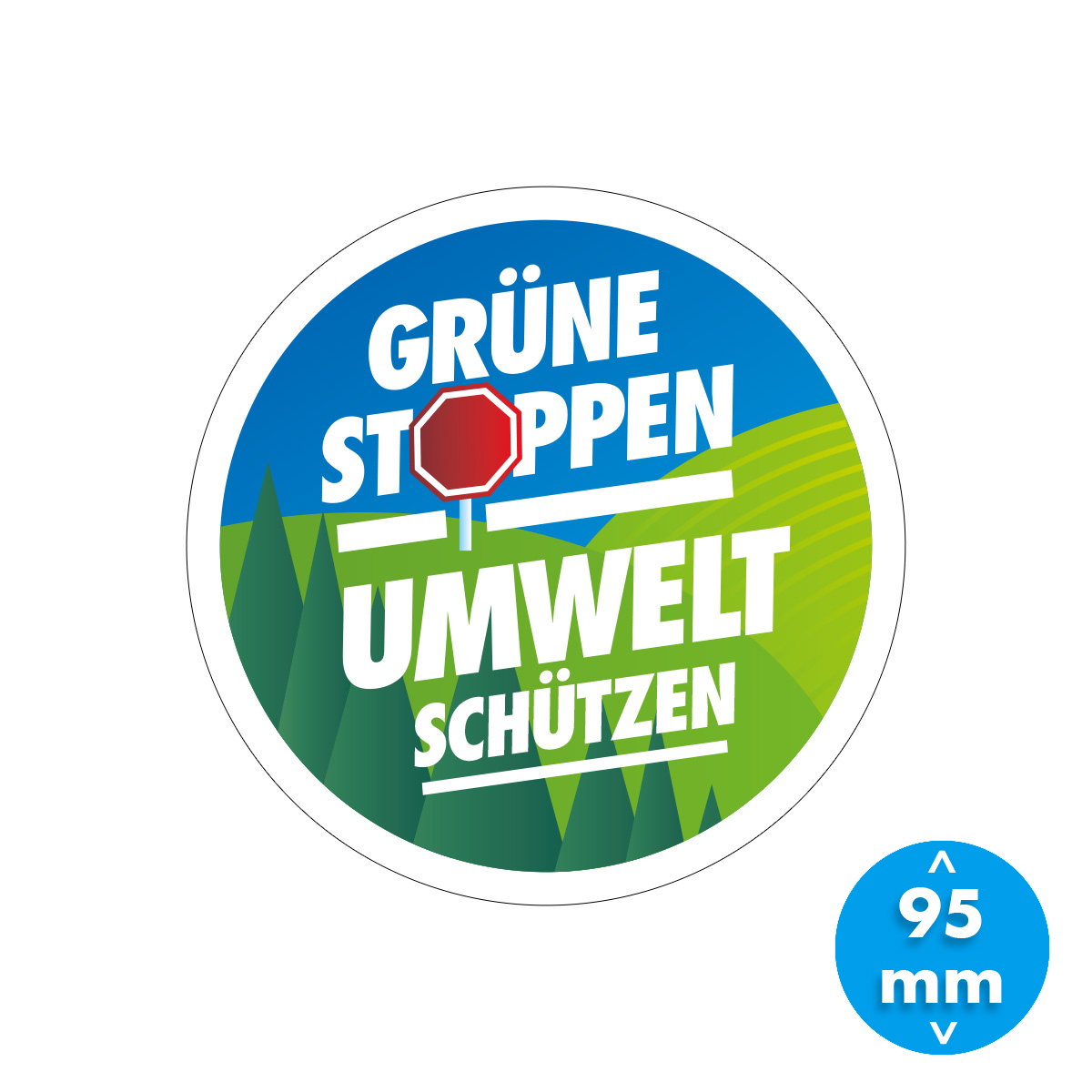 Aufkleber\u0020\u0022Gr\u00FCne\u0020stoppen\u0022